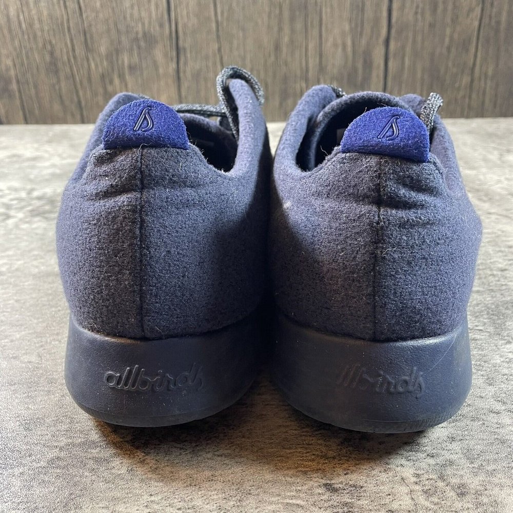 AllBirds & Outdoor Voices Wool Runners Mens 10 Navy Blue Lace Up Shoes - Picture 5 of 6